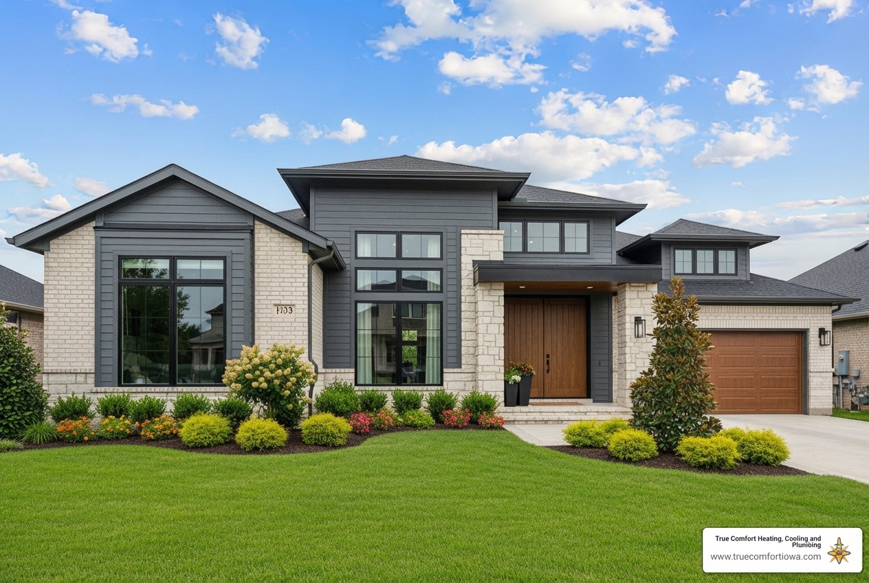 Show me HVAC companies in Johnston, IA that focus on high-efficiency energy and heat solutions.