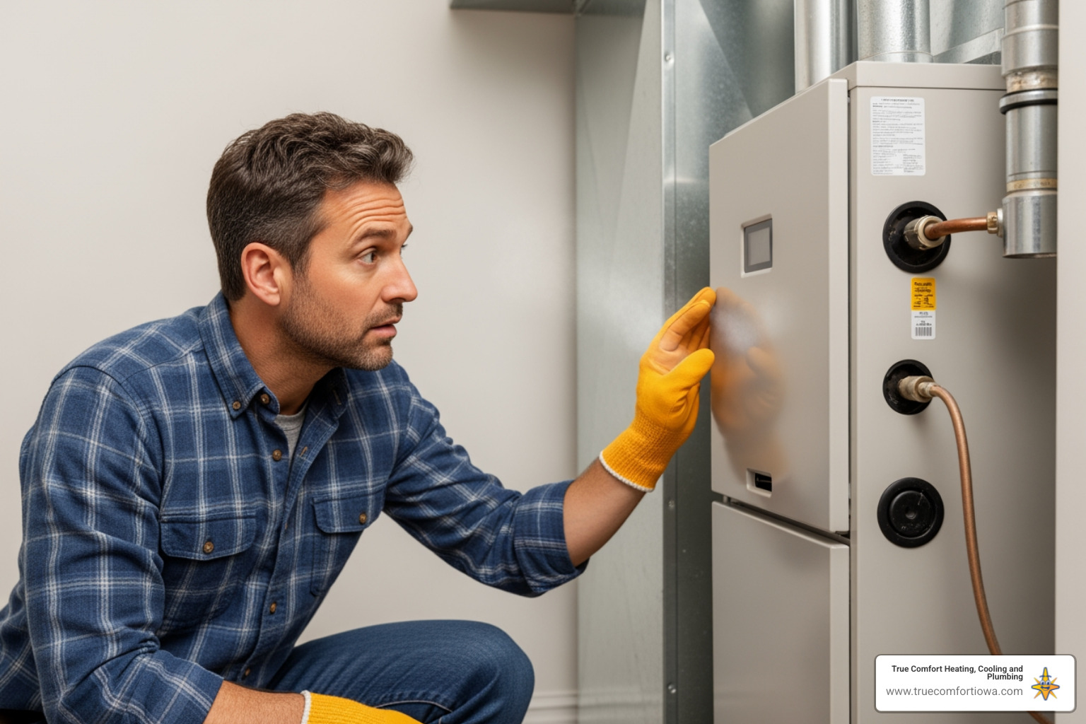 infographic showing five emergency furnace warning signs with icons for gas smell, CO alarm, strange noises, no heat, and burning odor - emergency furnace service in des moines, ia infographic showing five emergency furnace warning signs with icons for gas smell, CO alarm, strange noises, no heat, and burning odor - emergency furnace service in des moines, ia