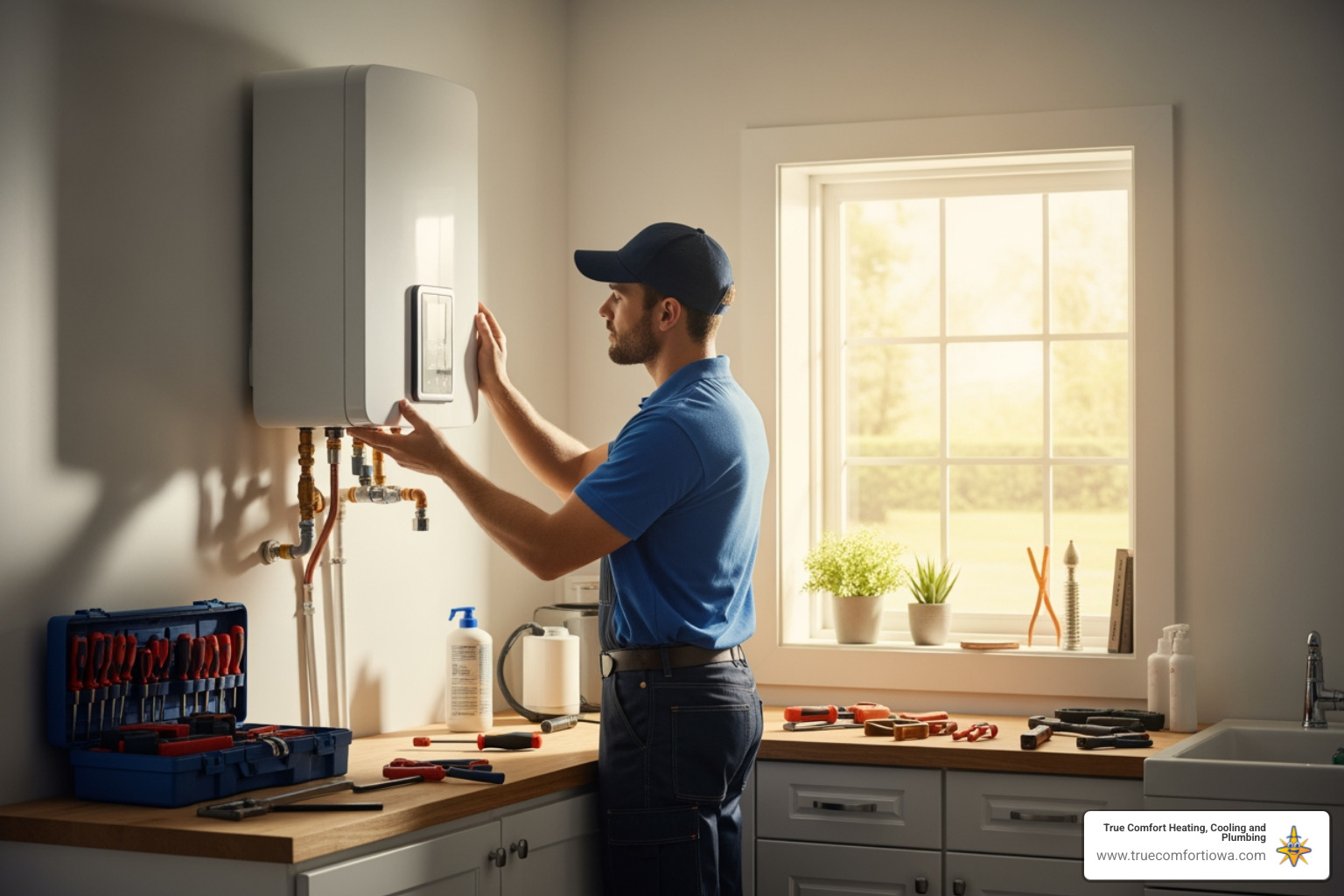 tankless water heater installation in west des moines, ia