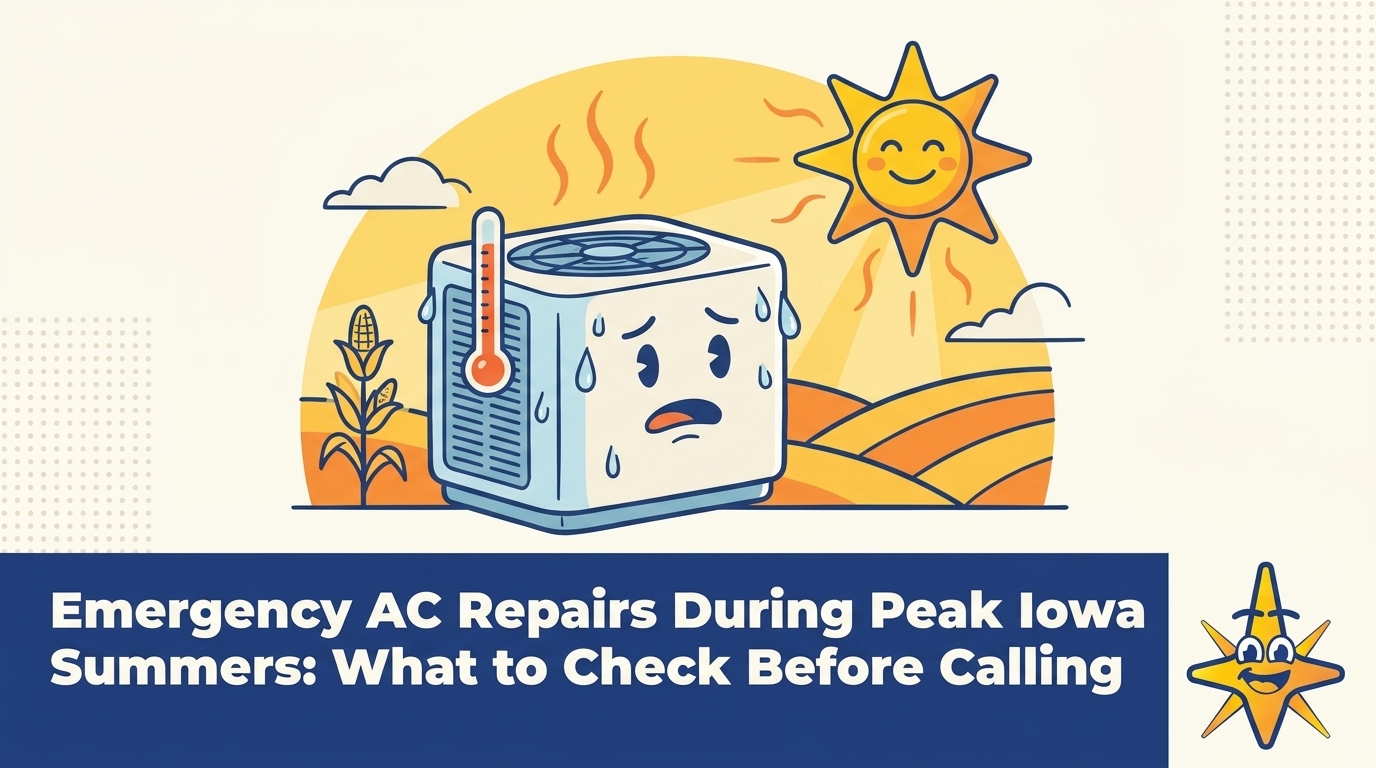 Emergency AC Repairs During Peak Iowa Summers: What to Check Before Calling