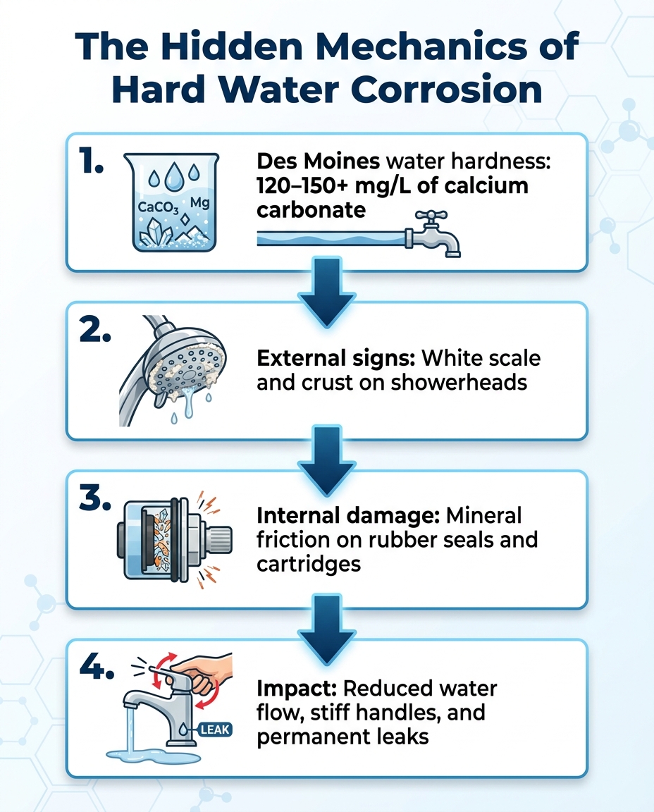 The Hidden Mechanics of Hard Water Corrosion