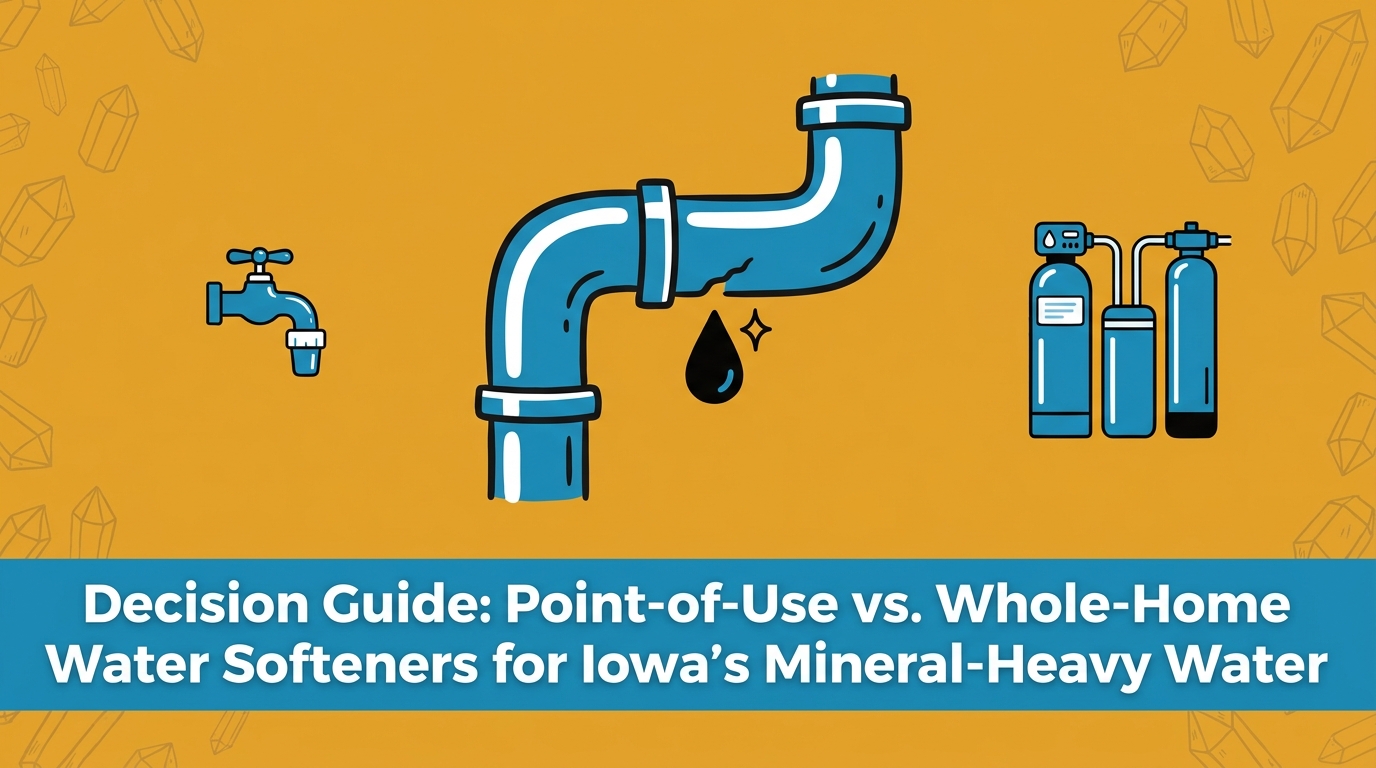 Point-of-Use vs. Whole-Home Water Softeners for Iowa's Mineral-Heavy Water