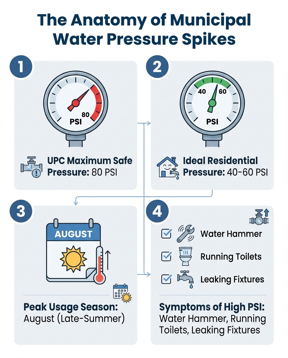 The Anatomy of Municipal Water Pressure Spikes