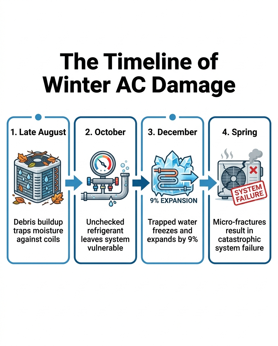 The Timeline of Winter AC Damage