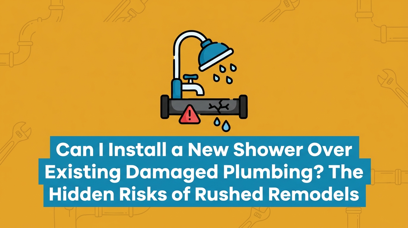 Can I Install a New Shower Over Existing Damaged Plumbing?