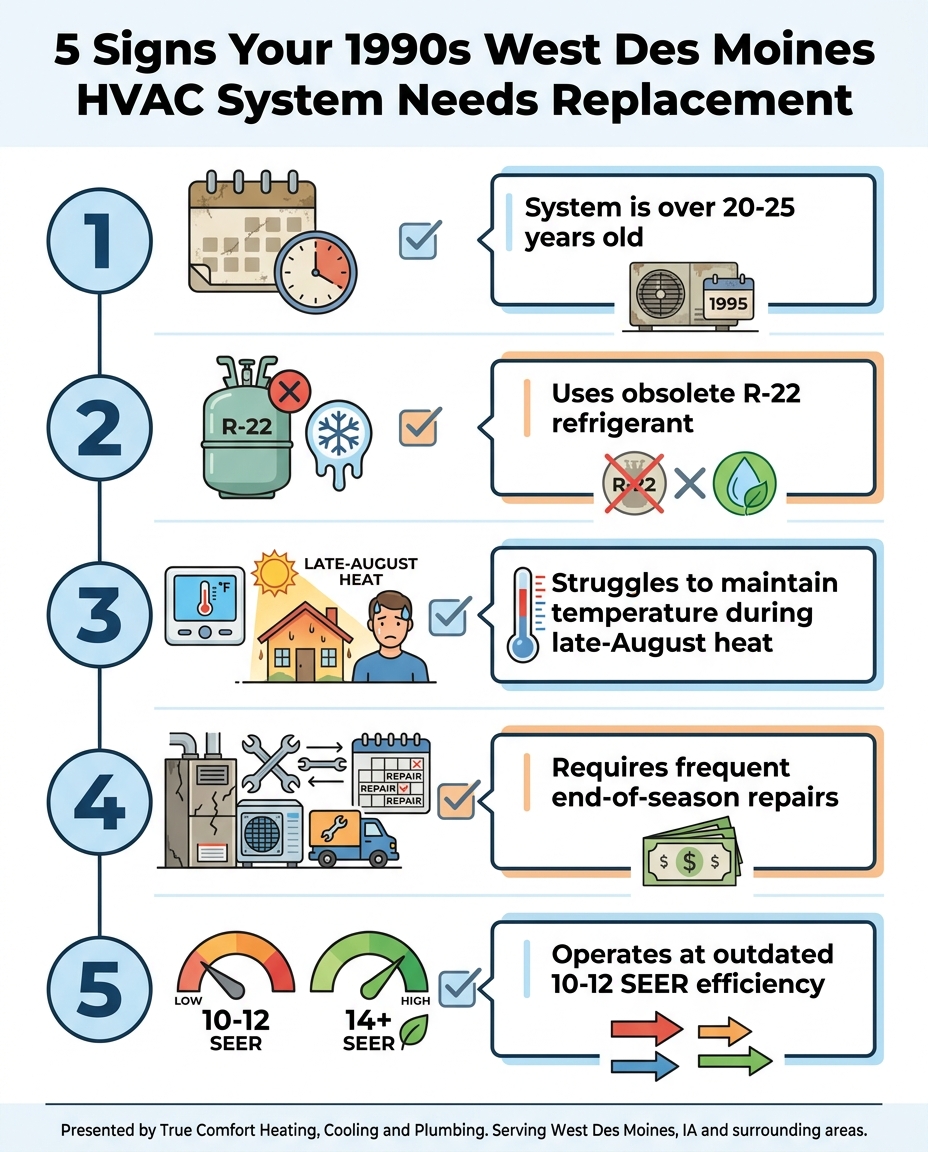5 Signs Your 1990s West Des Moines HVAC System Needs Replacement