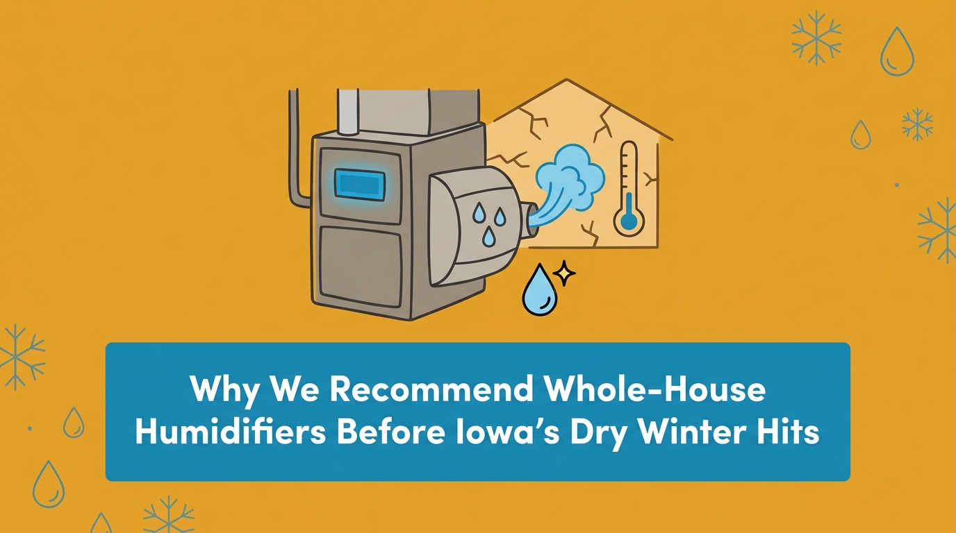 Why We Recommend Whole-House Humidifiers Before Iowa's Dry Winter Hits