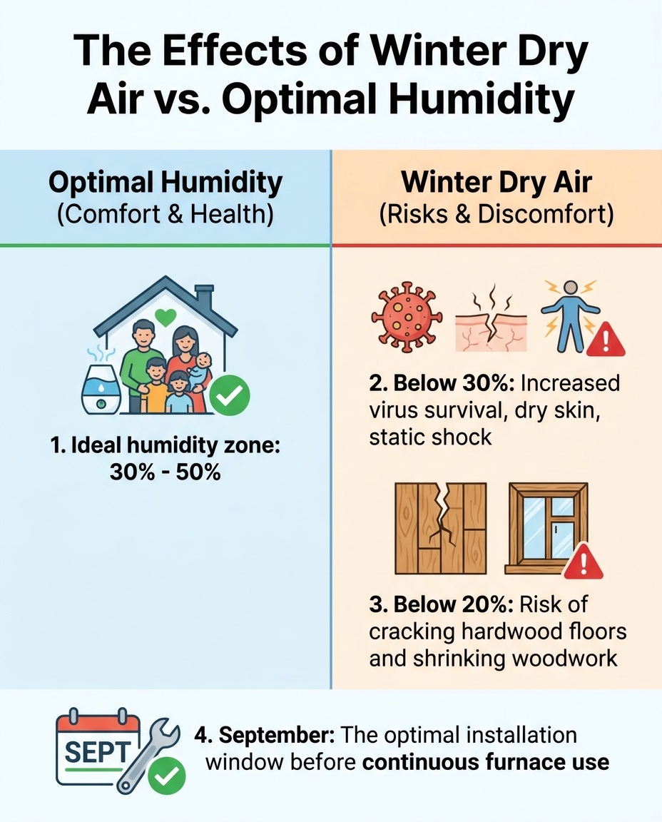 The Effects of Winter Dry Air vs. Optimal Humidity