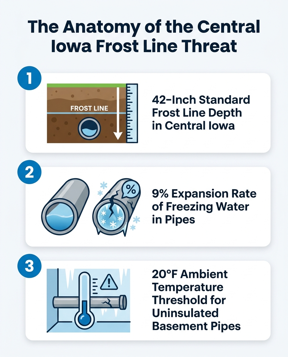 The Anatomy of the Central Iowa Frost Line Threat