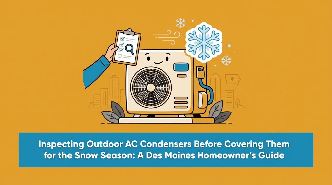 Inspecting Outdoor AC Condensers Before Covering Them for the Snow Season