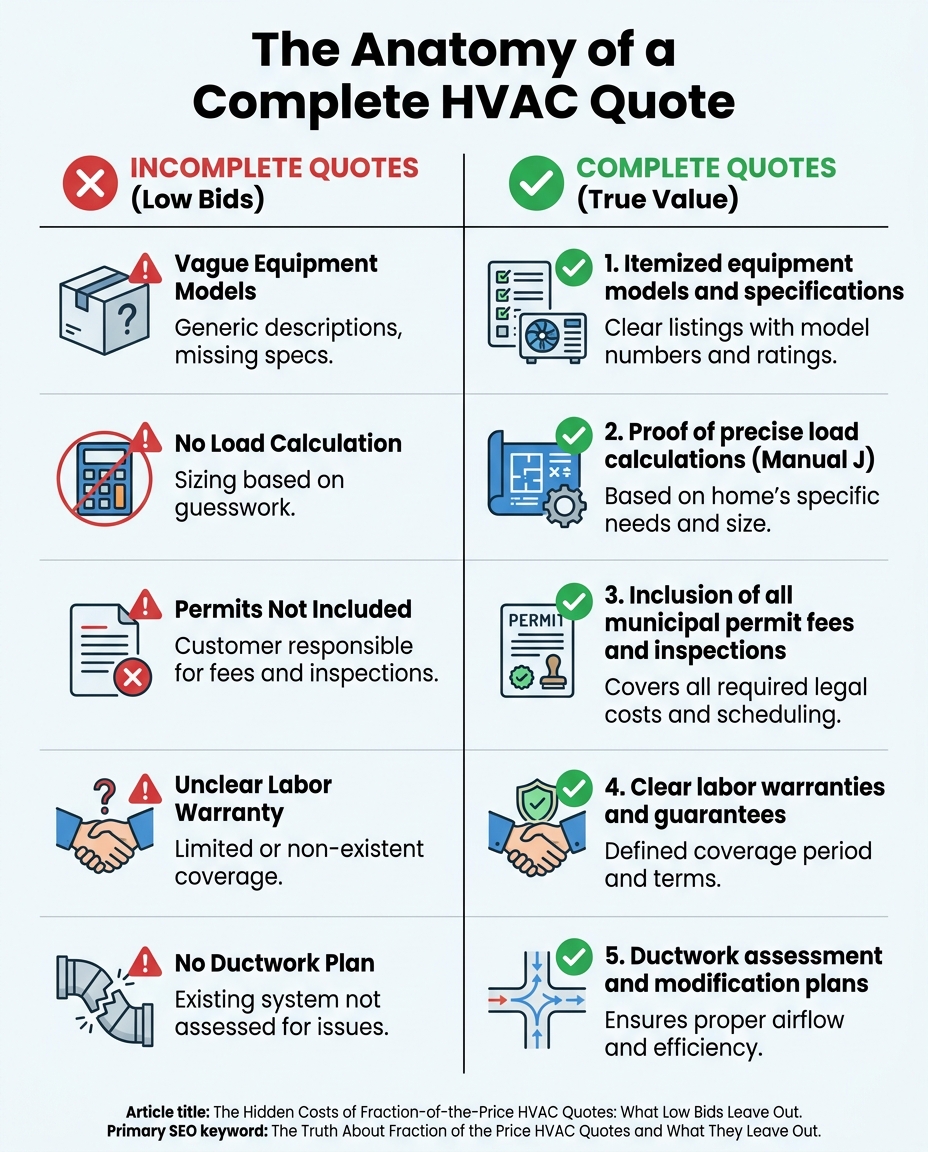 The Anatomy of a Complete HVAC Quote