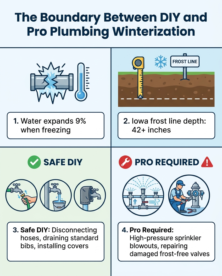 The Boundary Between DIY and Pro Plumbing Winterization
