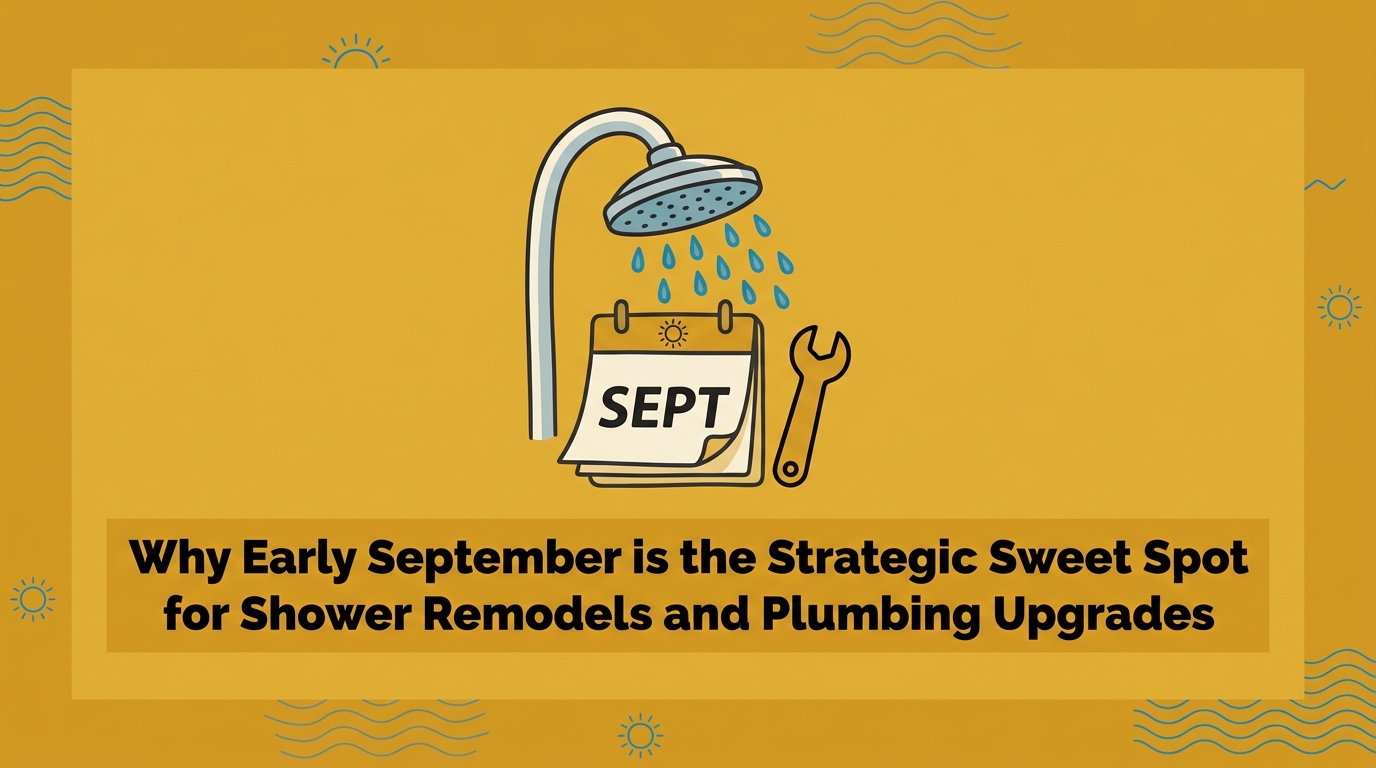 Why Early September is the Sweet Spot for Shower Remodels and Plumbing Upgrades