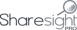 ShareSight Pro logo with stylized 'S' and ascending bar chart graphic.