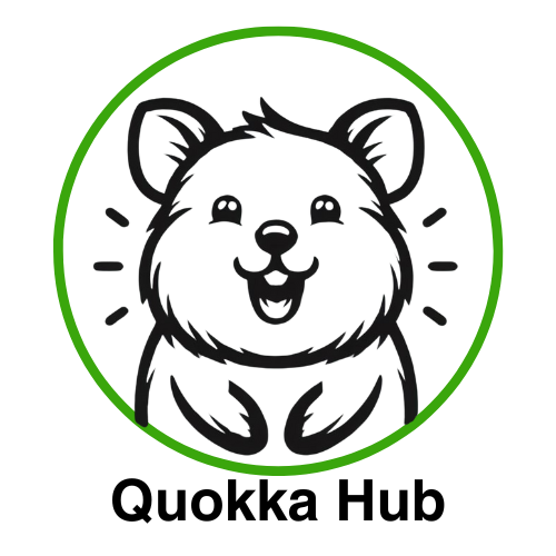 Quokka Hub logo featuring a smiling quokka illustration.