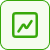 Upward trend line icon representing growth.