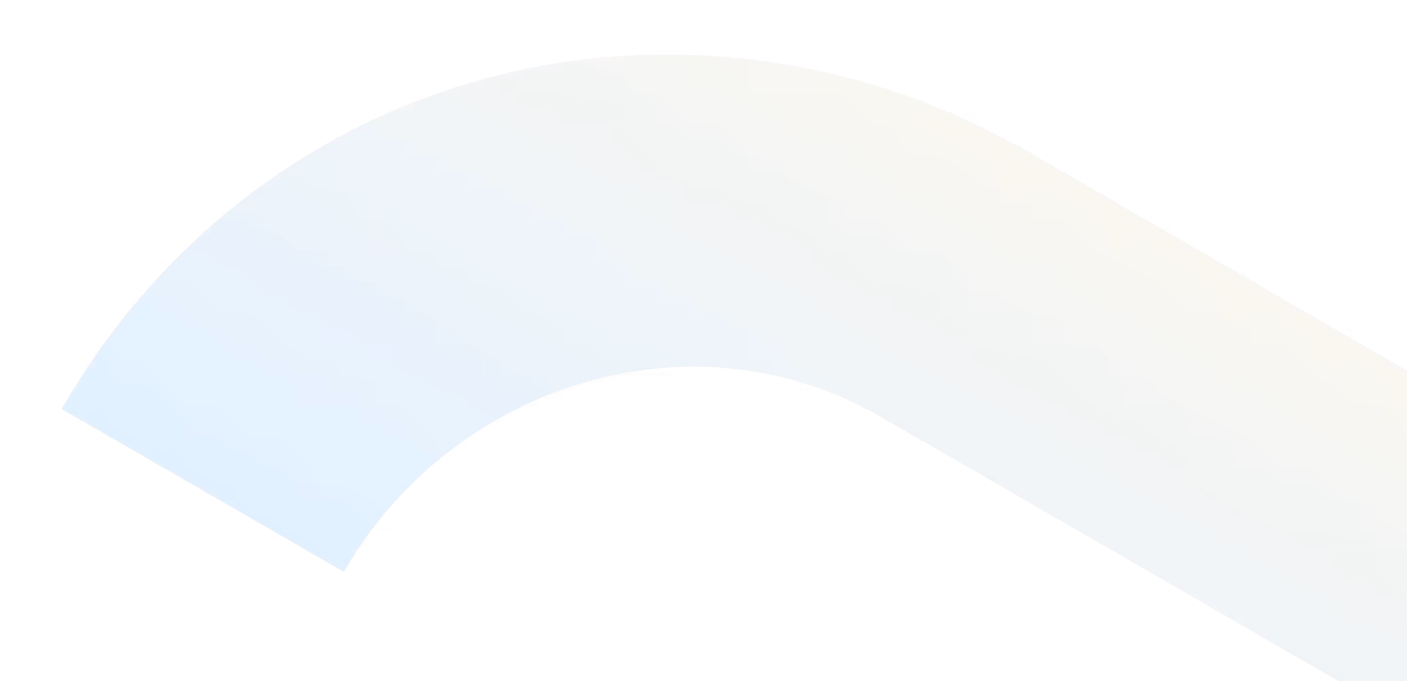 Abstract curved white and light blue shape on a black background.