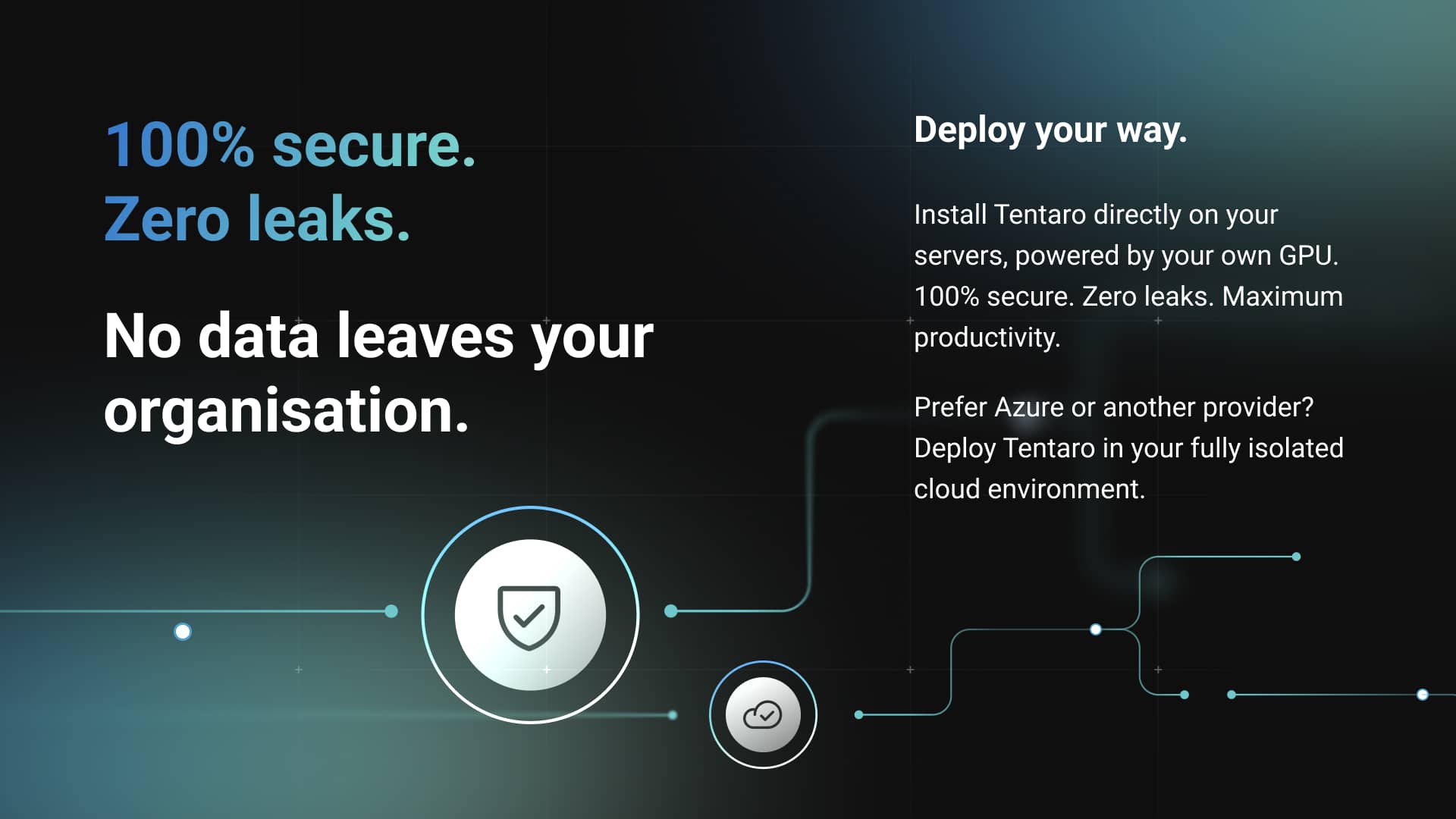 Tentaro on-premises deployment