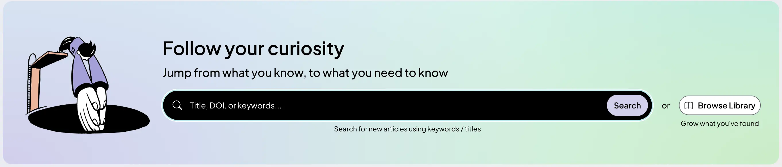 step 2: start with a search