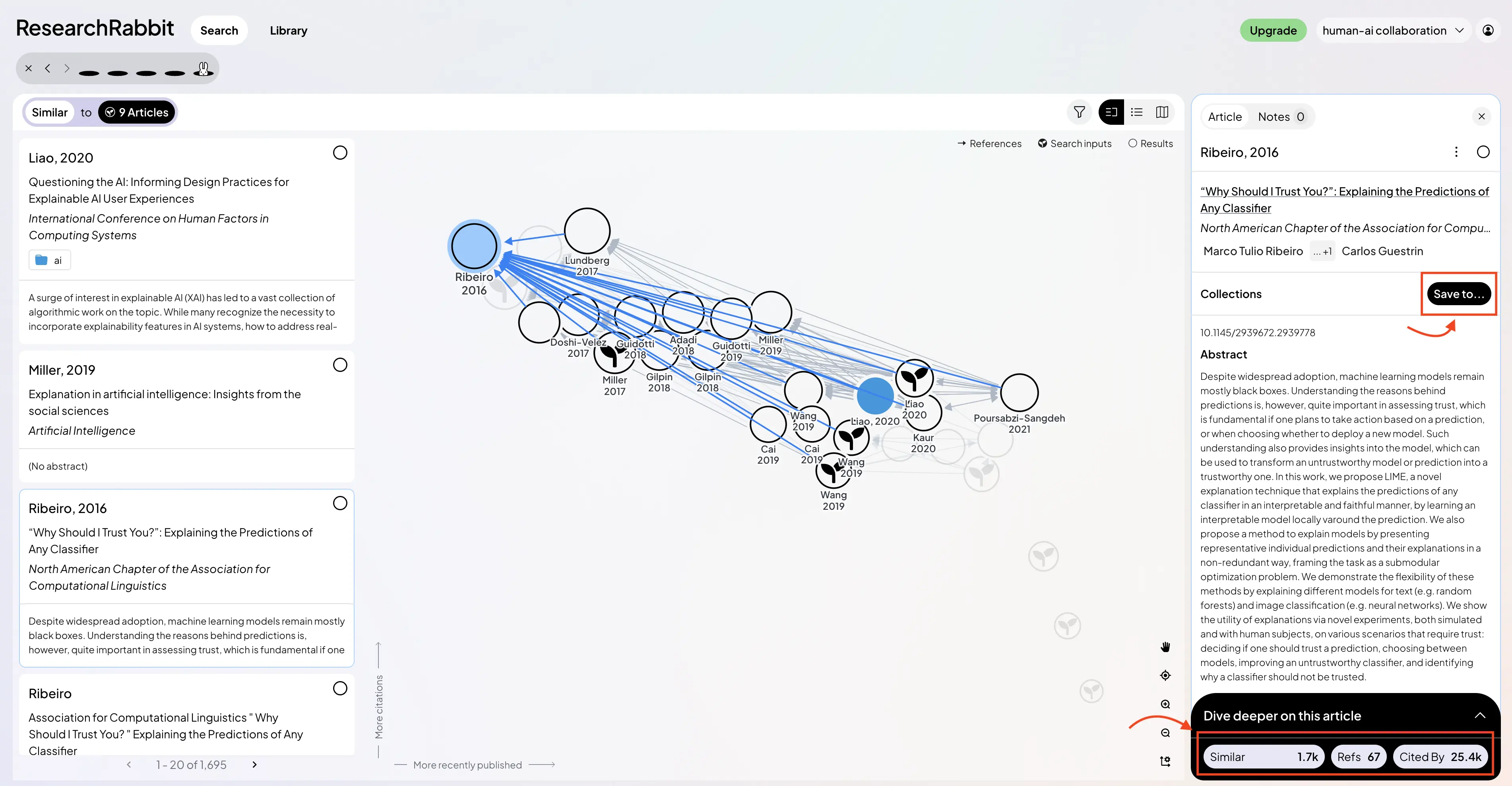 Open a paper to read the abstract, save it to a collection, or expand your search through related connections
