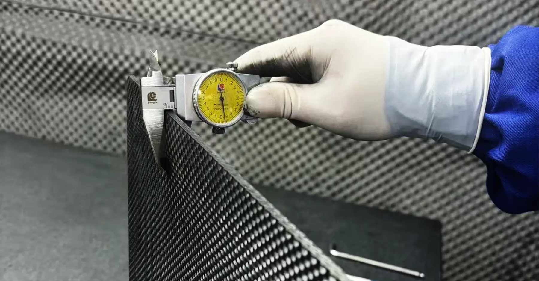 Max Graphite's team member measuring a 2D CFC sheet