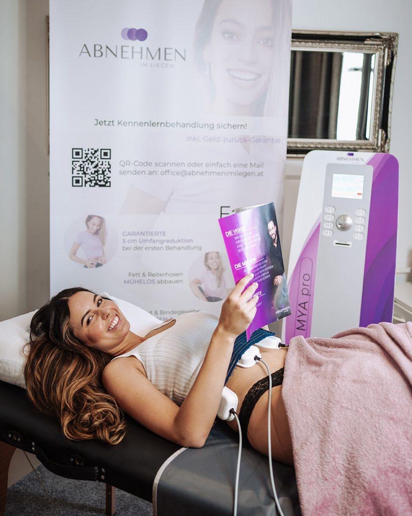 Closeup from the technology is used to burn fat