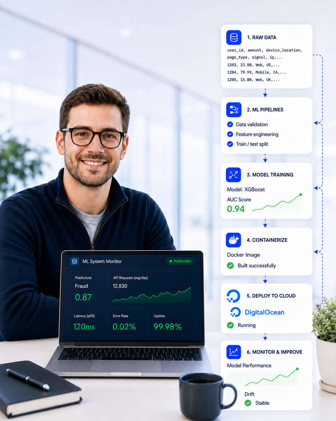 workflow that built ml system
