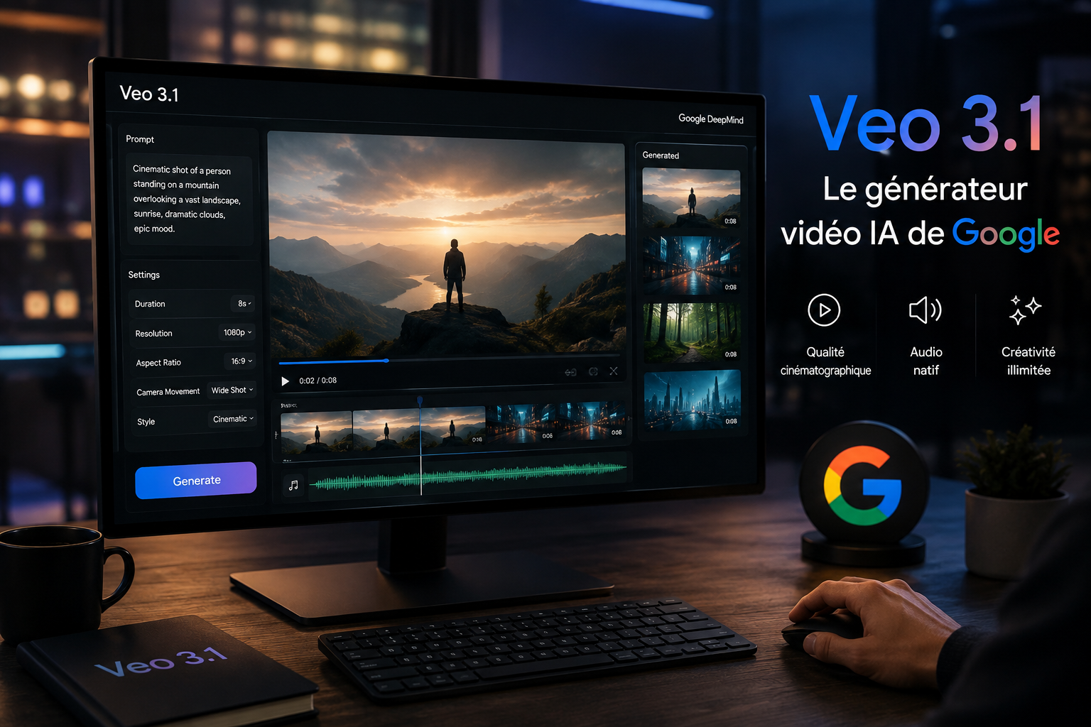 veo 3 le générateur de vidéo IA de Google