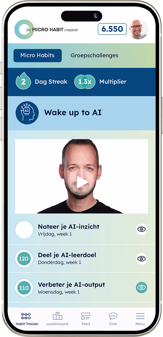 A image of the Micro Habit app