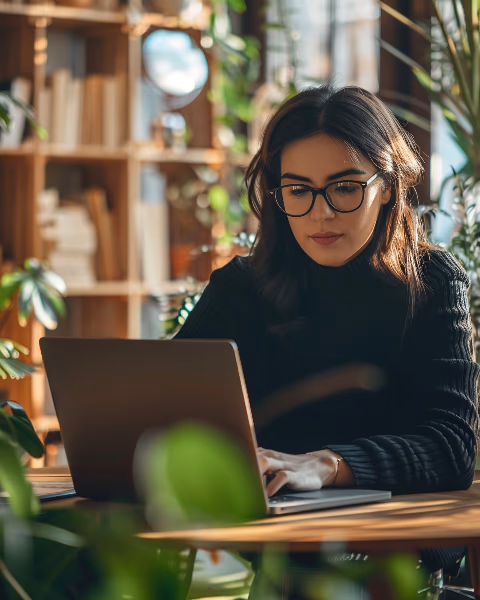 A woman in a working envoirenment