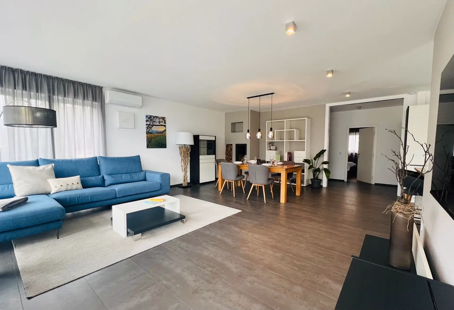 Wohnzimmer Ferienwohnung Vinea Guesthouse – modern eingerichtet im Eggental Südtirol