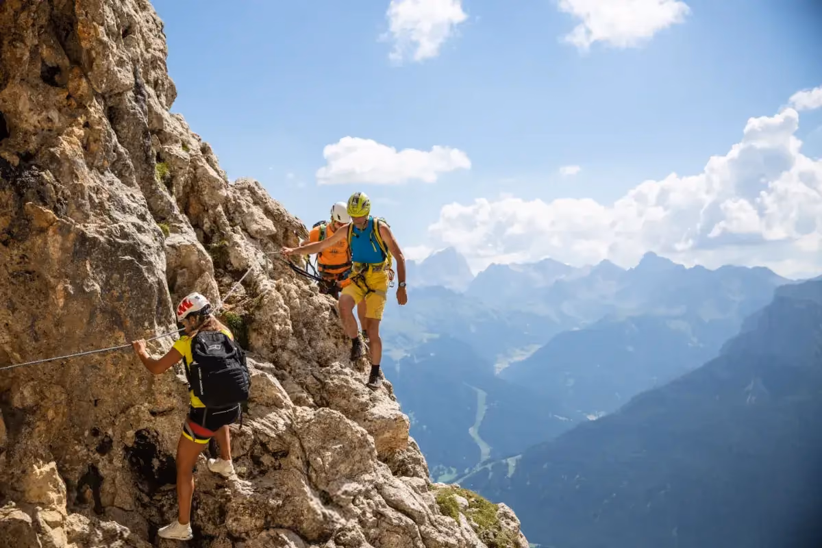 Klettersteige Eggental Dolomiten Südtirol – Klettern nahe Vinea Guesthouse Karneid