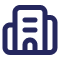 Stylized icon representing a printer or document feeder.