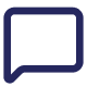 Icon of a speech bubble or chat message.