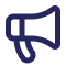 Icon of a megaphone or loudspeaker.