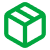 Icon of a cube with lines indicating its faces and a checkmark.