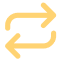 Vector graphic of two interlocking arrows, indicating exchange.