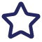Vector graphic of a star outline, symbolizing a favorite or rating.