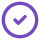 Circular graphic with a checkmark symbol, indicating completion or selection.