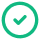 Circular graphic with a checkmark symbol, indicating completion or selection.