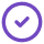 Vector graphic of two circular checkmark icons stacked vertically.