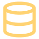 Vector graphic representing stacked coins or cylinders.