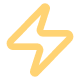 Vector graphic representing a lightning bolt symbol.