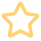 Vector graphic of a five-pointed star outline.