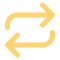 Circular arrows icon, symbolizing exchange or refresh action.