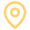 Map pin icon, indicating location or a point of interest.