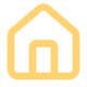 House outline icon, representing a building or home.