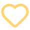 Vector graphic of a heart outline.