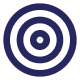 Concentric circles graphic, representing a target or bullseye.