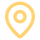 Location pin icon with a central circle, indicating a place.